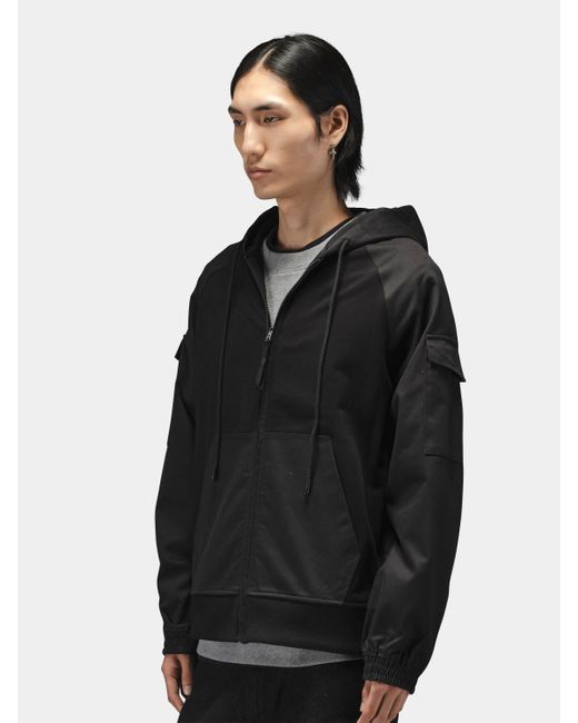 Alpha Industries Black M-65 Zip Up Hoodie