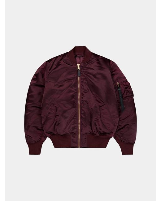 Alpha Industries Red Ma-1 3m Base Flight Jacket