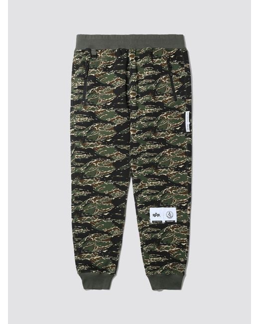 Alpha Industries Alpha X Izzue JOGGER Bottom in Tiger Camo (Green) for ...