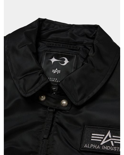 THUG CLUB X Alpha Cwu 45/p Studded Jacket in Black for Men | Lyst