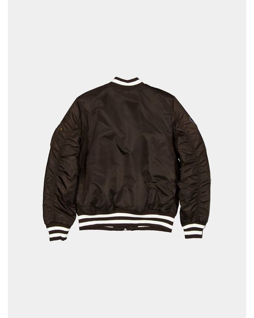 KTZ New York Yankees X Alpha X Ma-1 Bomber Jacket (burnt Wood) in