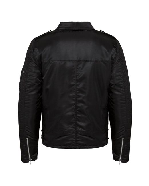 Alpha Industries Outlaw Biker Jacket in Black for Men | Lyst