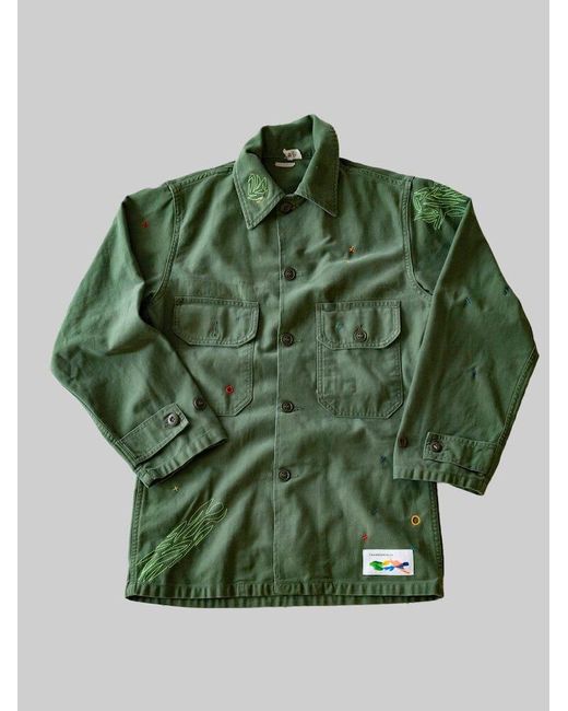 Alpha Industries Green Alpha X Transnomadica Field Shirt for men