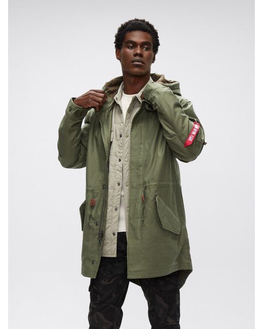 cotton fishtail parka