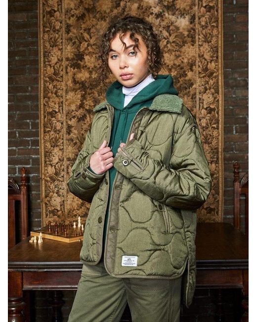 Alpha Industries Green Liner Jacket Womens