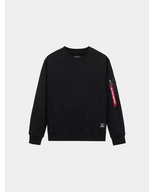 Alpha Industries Black Utility Pocket Crewneck