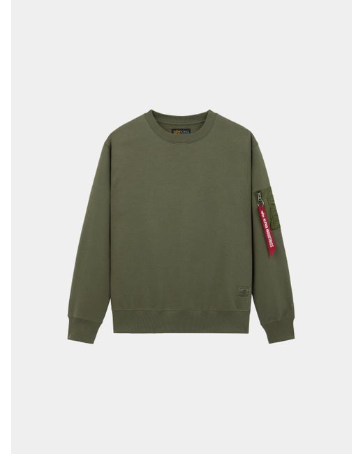 Alpha Industries Green Utility Pocket Crewneck