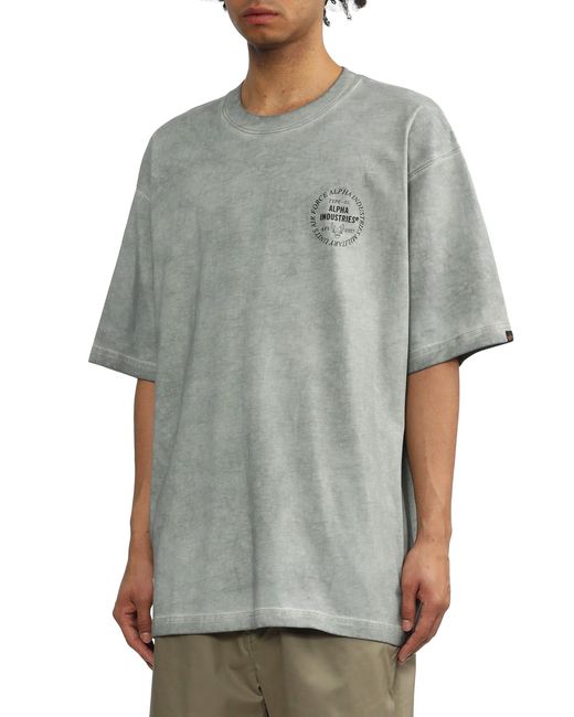Alpha Industries Gray Unfrm Type-01 Tee for men