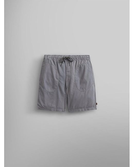 Alpha Industries Gray Deck Short for men