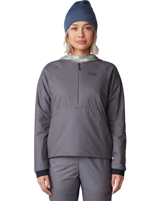 Mountain Hardwear Breathable Insulated Crew Neck Base Layer in Black Lyst Canada