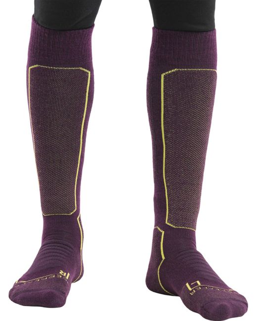 Icebreaker Purple Ski+ Medium Otc Socks for men