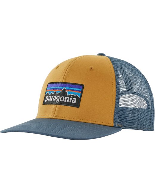 Patagonia Blue P-6 Logo Trucker Hat
