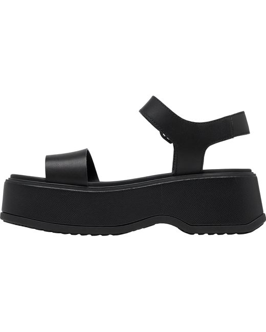 Sorel Black Dayspring Ankle Strap Sandals