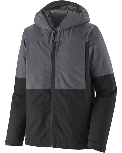 Patagonia Gray Boulder Fork Rain Jacket for men