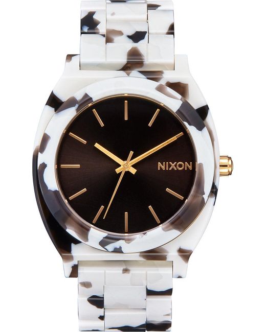 Nixon Gray Time Teller Acetate Watch