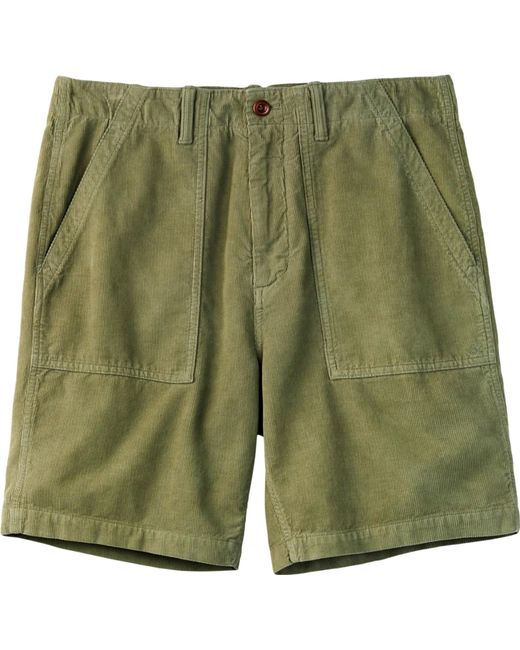 Outerknown Green Seventyseven Corduroy Utility Shorts for men