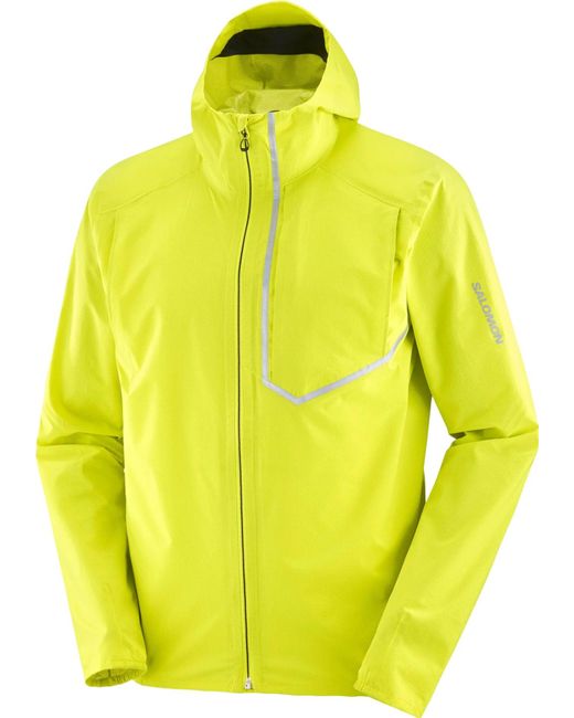 Salomon Yellow Bonatti Trail Waterproof Jacket for men