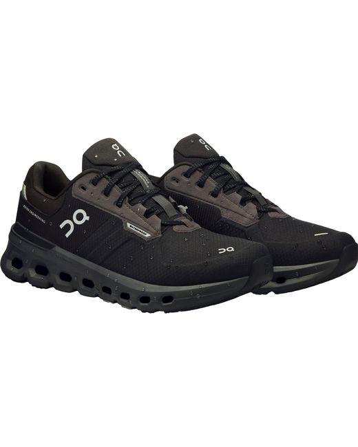On Shoes Black Cloudrunner 2 Waterproof Running Shoes