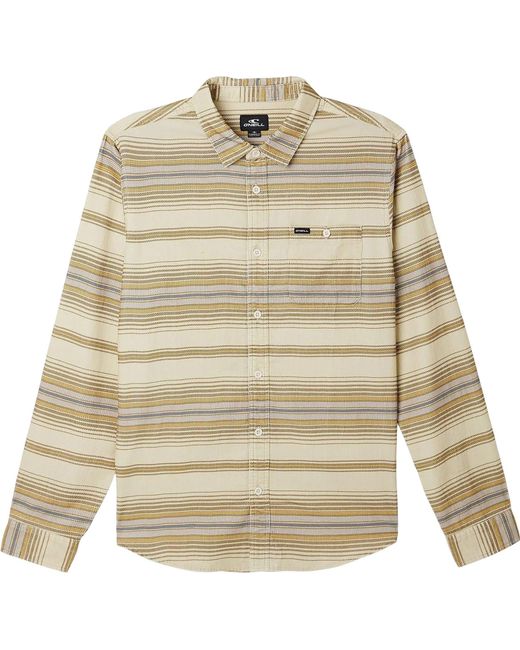 O'neill Sportswear Natural Caruso Stripe Long Sleeve Woven Shirt for men