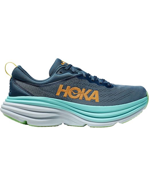 Hoka One One Blue Bondi 8 Wide Road Running Shoes for men