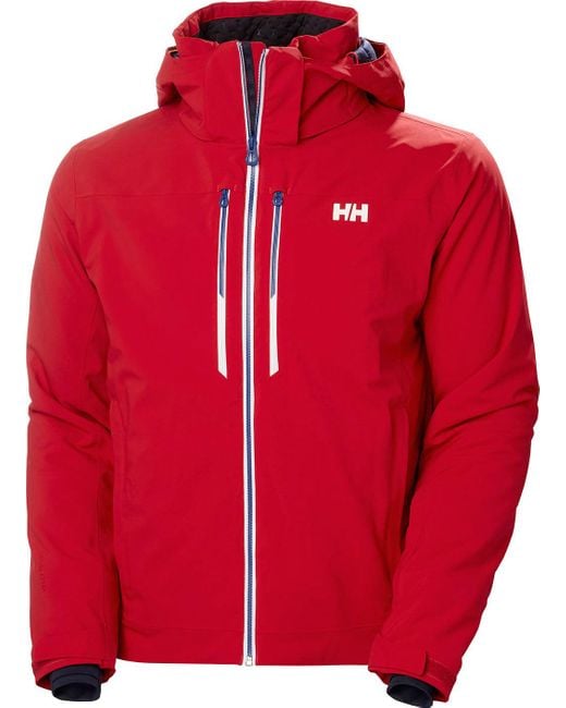 Helly Hansen Red Alpha Lifaloft Jacket for men