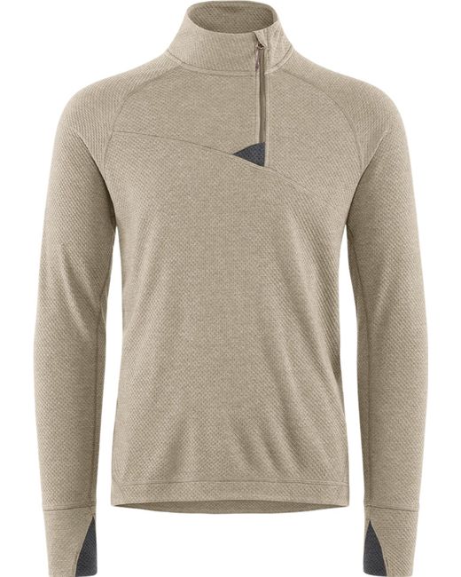 Klattermusen Gray Huge Half Zip Sweater for men