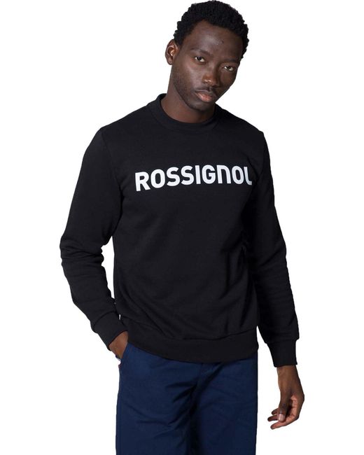 Rossignol Blue Round Neck Logo Sweatshirt for men