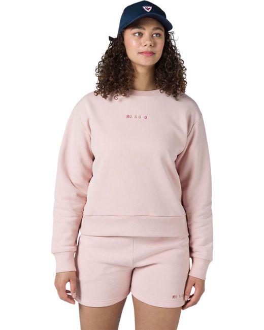 Rossignol Pink Embroidery Sweatshirt