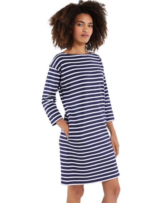 Armor Lux Heritage Striped Dress in Blue | Lyst Canada