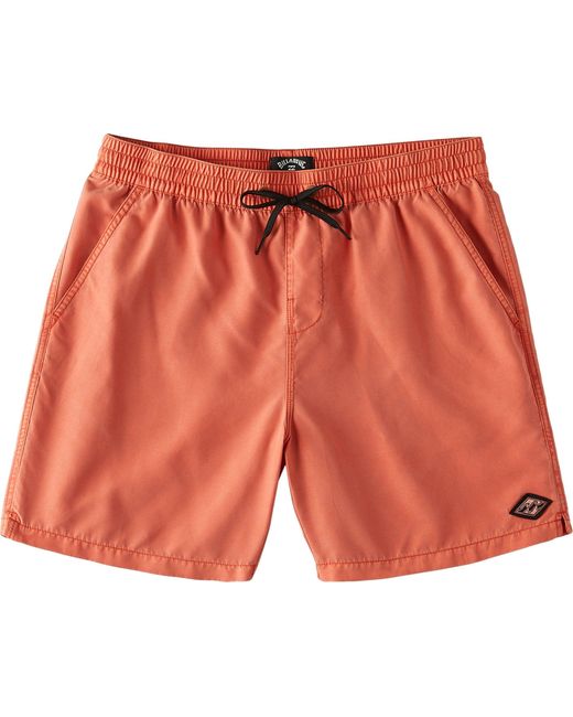 Billabong Orange All Day Overdyed Layback Boardshorts 17in for men