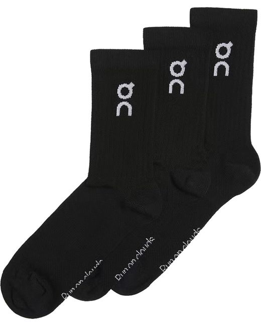 On Shoes Black Logo Sock 3