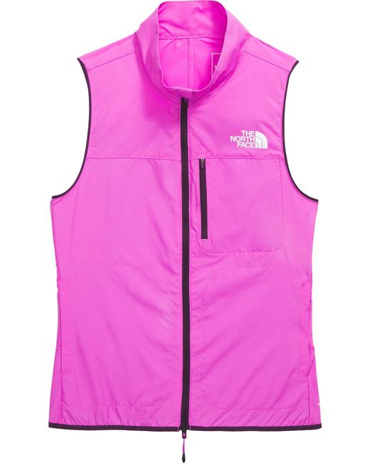 The North Face Pink Higher Run Wind Vest