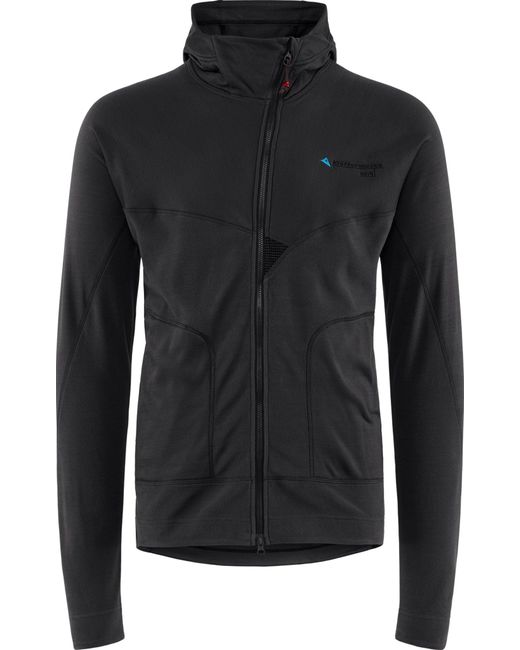 Klattermusen Black Sigyn Hooded Zip Jacket for men