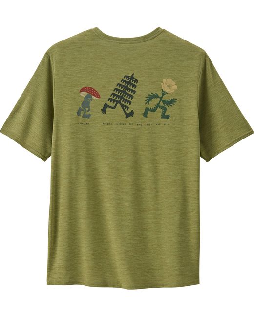 Patagonia Green Capilene Cool Daily Graphic T for men