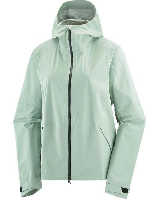Salomon Green Outerpath 2.5 Layer Waterproof Jacket