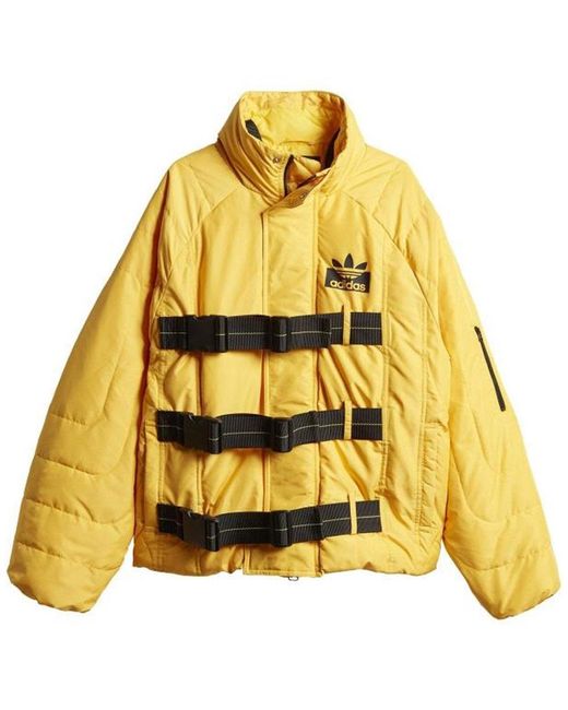yellow adidas puffer jacket