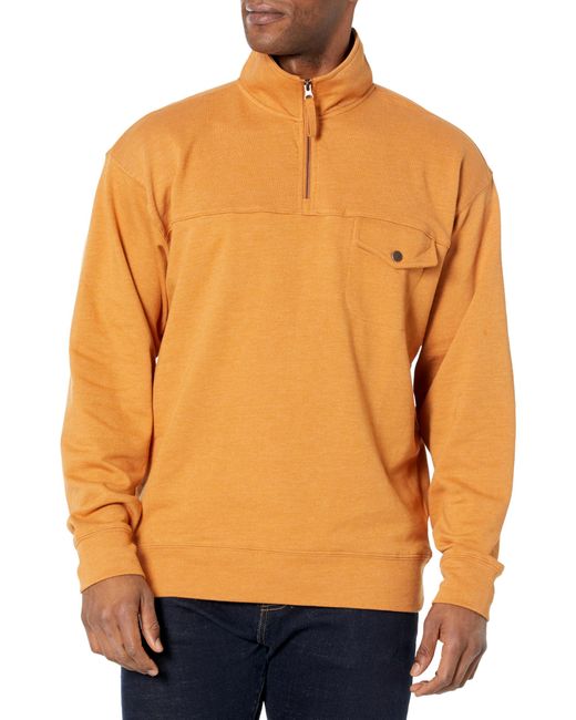 Hanes Orange Originals French Terry Hoodie for men