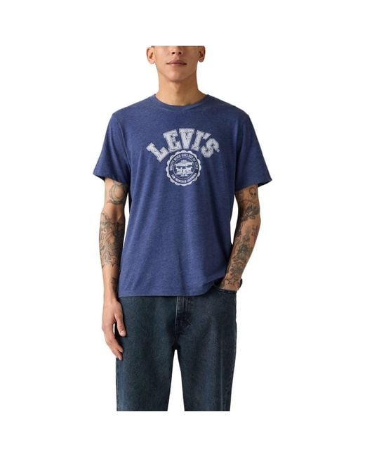 Levi's Blue Graphic Tee for men
