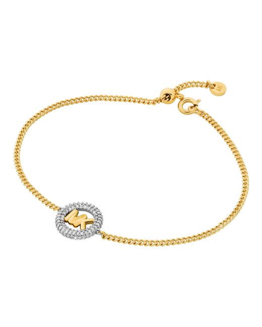 Michael Kors Metallic Pavé Logo Bracelet