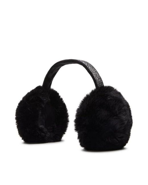 Steve Madden Faux Fur Earmuffs in Black Lyst