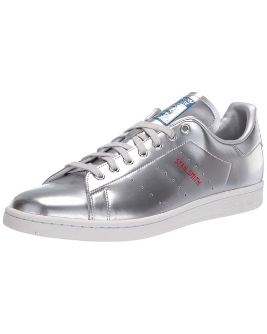 adidas Originals S Stan Smith Sneaker in Silver Metallic/Silver Metallic/ ( Metallic) for Men - Save 44% | Lyst