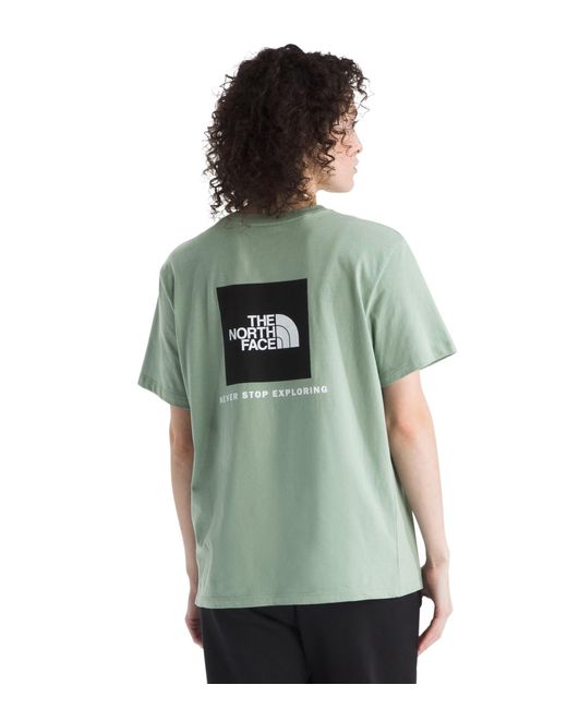 The North Face Green Evolution Box Nse Short-sleeve Tee | Regular Fit Cotton T-shirt With Logo Graphics & Durable Ribbed Collar