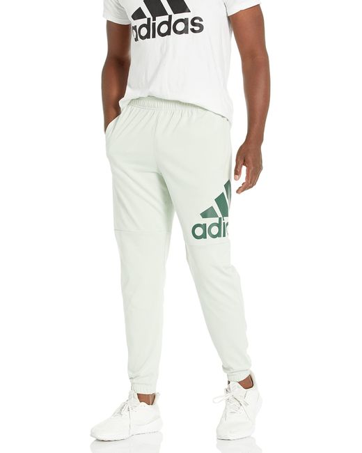 Adidas Green Essentials Performance Logo Pants for men