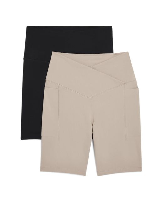 Danskin Black 2-pack 7" Active Bike Shorts