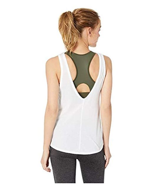 white dri fit tank top