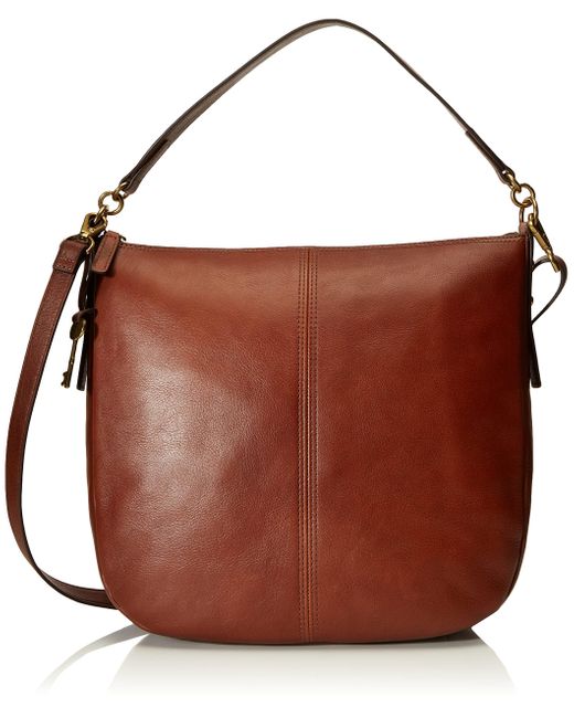Fossil Jolie Ecoleather Hobo Purse Handbag in Brown Save 13 Lyst