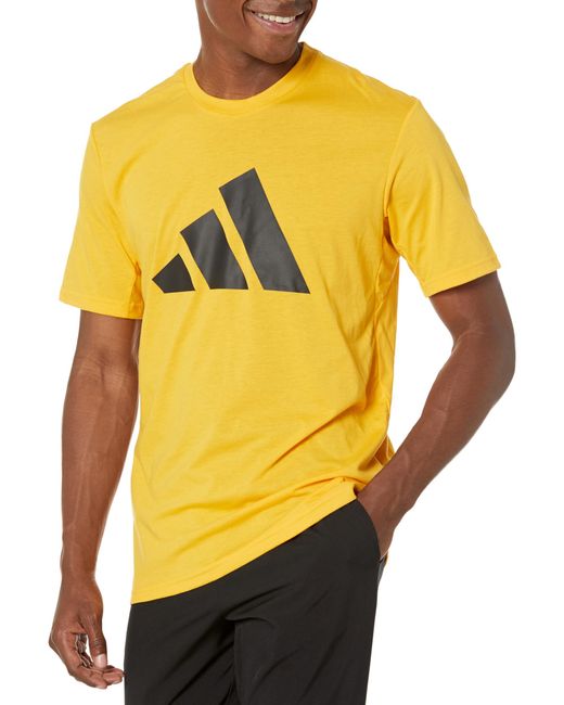 Adidas Orange Essentials Feelready Logo Training T-shirt for men