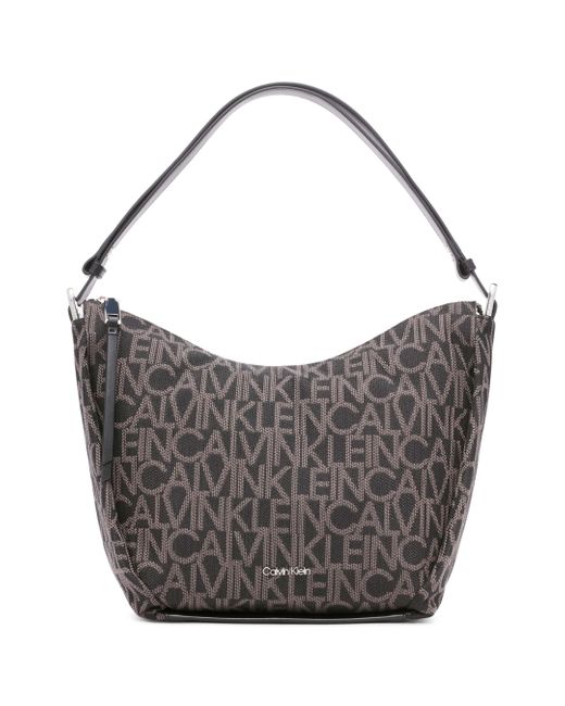 Calvin Klein Prism Top Zip Convertible Hobo Shoulder Bag in Gray Lyst