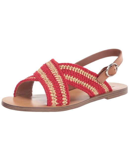 Marc Fisher Red Lonnie Flat Sandal
