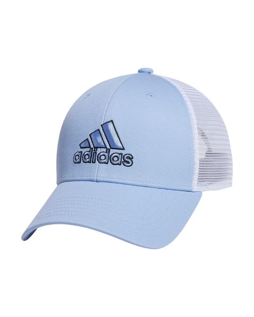 adidas Mesh Back Structured Low Crown Snapback Adjustable Fit Cap in Blue  for Men | Lyst UK
